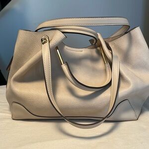 Faux leather and suede shoulder/handbag